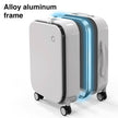 Mixi Patent Design Aluminum Frame Suitcase Carry On Rolling Luggage Beautiful Boarding Cabin - TheWellBeing4All