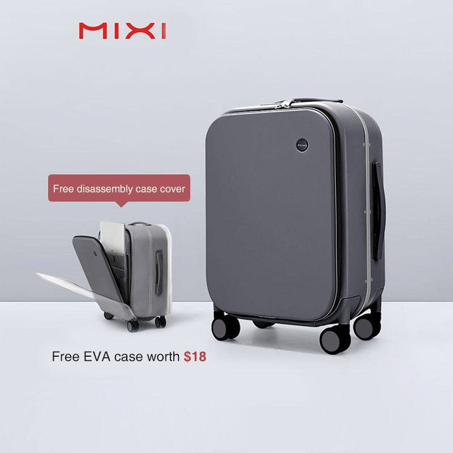 Mixi Patent Design Aluminum Frame Suitcase Carry On Rolling Luggage Beautiful Boarding Cabin - TheWellBeing4All