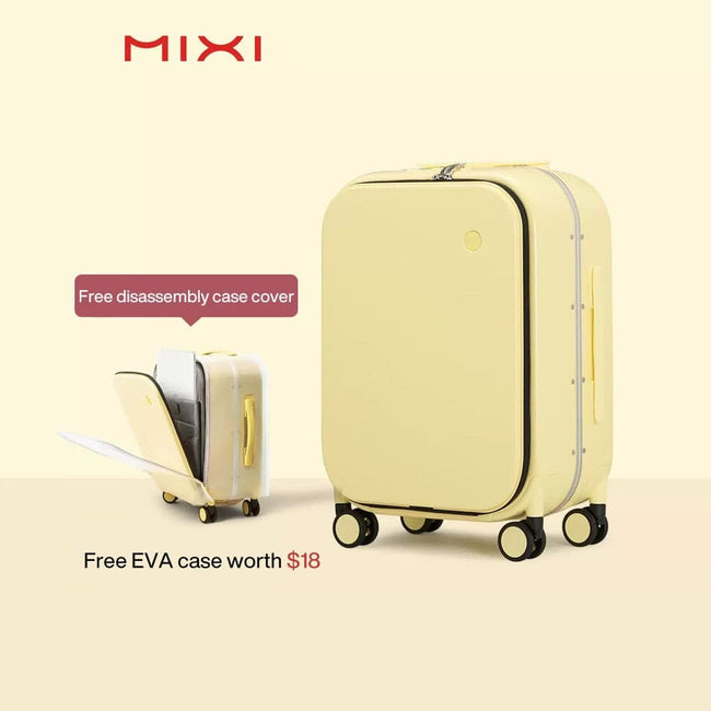 Mixi Patent Design Aluminum Frame Suitcase Carry On Rolling Luggage Beautiful Boarding Cabin - TheWellBeing4All