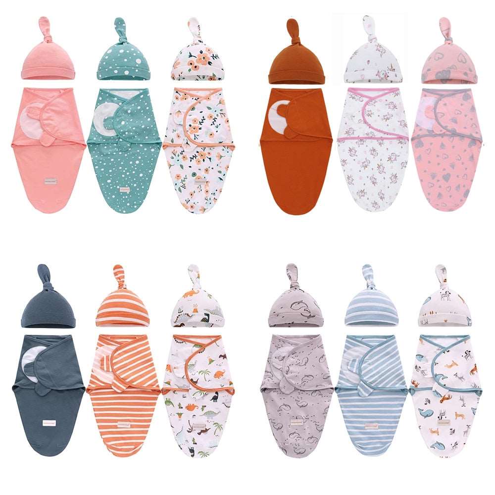 Baby Swaddle Blanket Cocoon Wrap Cotton Swaddling Bag Baby Envelope Sleep sack Bedding - TheWellBeing4All