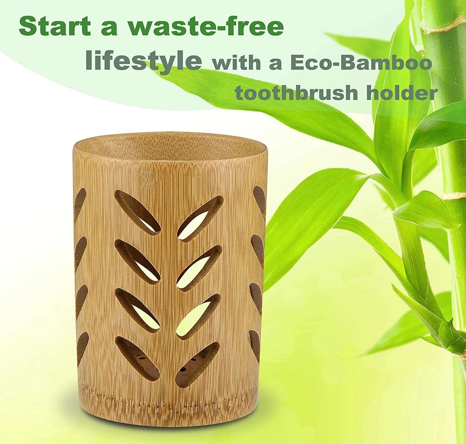 Bamboo Toothbrush Holder With Drainage - TheWellBeing4All