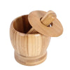 Bamboo Mashed Garlic Jar, Home Kitchen Food Stuffing Mixer, Grinding Bowl, Garlic Grinder with Cover - TheWellBeing4All