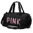 Sequins PINK Travel Bag Women Fitness Training Bag For Sports Gym Female Yoga Dry Wet Separation Shoes Bags - TheWellBeing4All