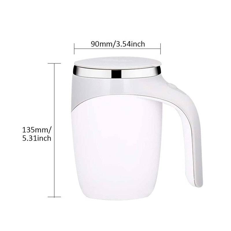 Automatic Stirring Cup Mug Rechargeable Portable Coffee Electric Stirring Stainless Steel Rotating Magnetic - TheWellBeing4All