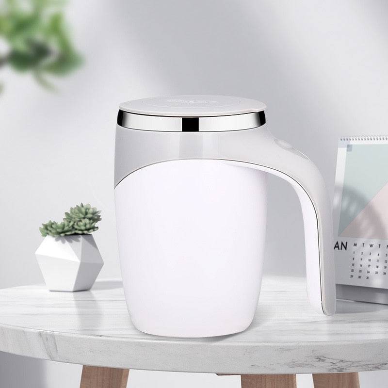 Automatic Stirring Cup Mug Rechargeable Portable Coffee Electric Stirring Stainless Steel Rotating Magnetic - TheWellBeing4All