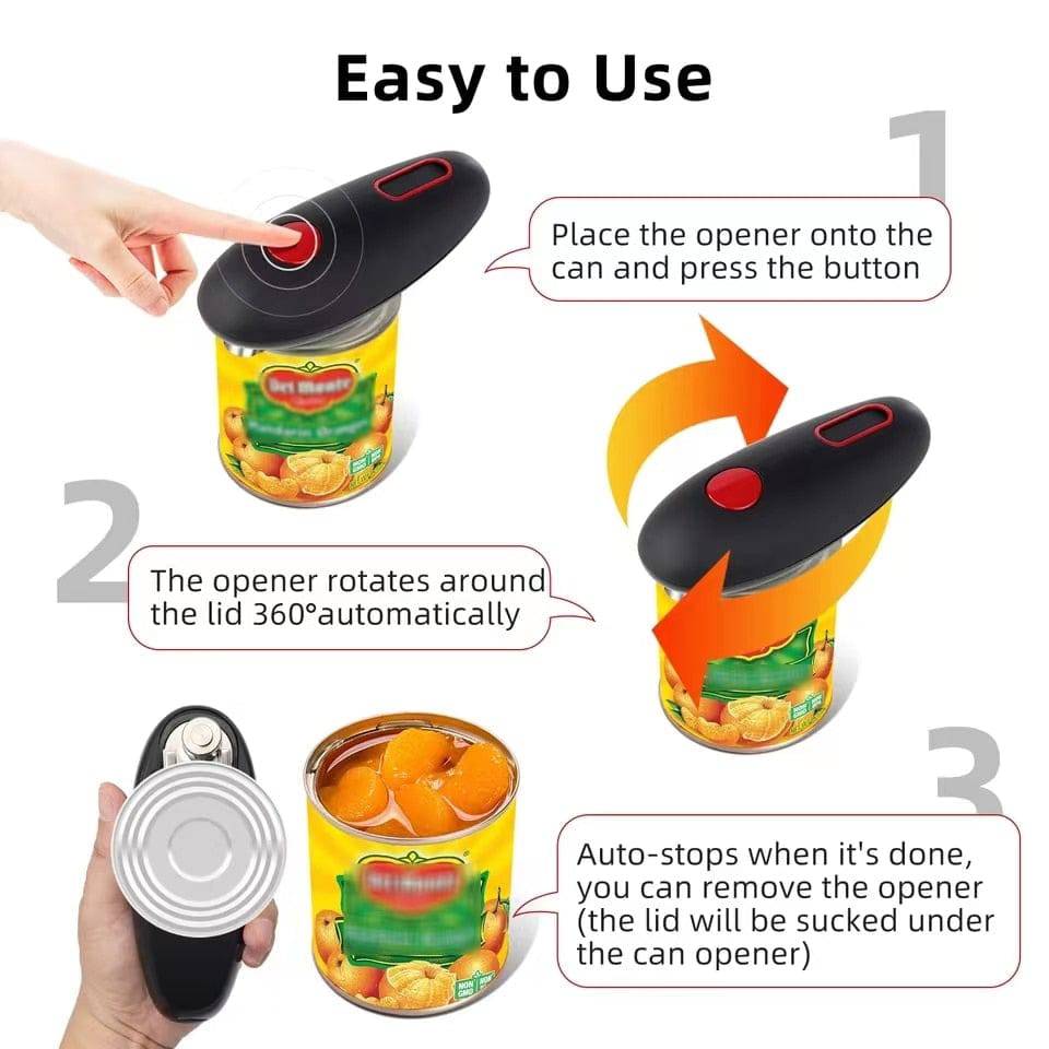 Touch Automatic Can Opener Mini Bottle Openers Electric Can Tin Opener - TheWellBeing4All