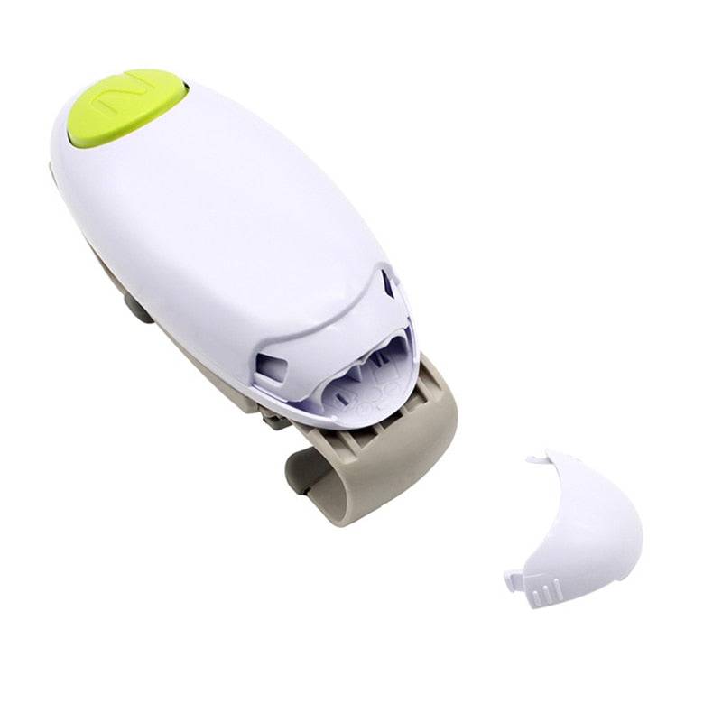 Electric Can Opener Automatic Bottle Opener Handheld Jar Tin Opener One Touch Jar Opener Kitchen Gadgets - TheWellBeing4All