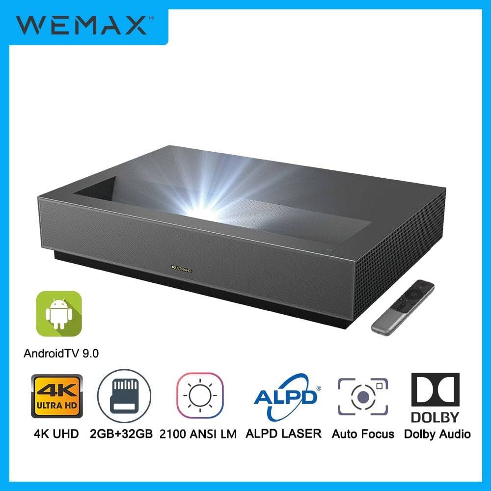 WEMAX Nova 4K Smart UHD Short Throw Laser Projector for Home Theater Lumens ALPD 3.0 Ultra HD Laser Projectors - TheWellBeing4All