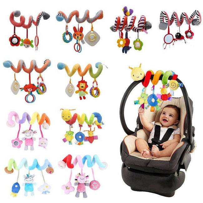 Baby Spiral Rattles Mobiles Soft Infant Crib Bed Stroller Toy For Newborns Car Seat Educational Towel Bebe Toys 0-12 Months - TheWellBeing4All