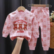 Fall Winter Pure Cotton Baby Underwear Set Printed Cartoon Children 2 Piece Set Fashion Autumn Clothes Kids Long Sleeve Suit - TheWellBeing4All