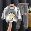 Fall Winter Pure Cotton Baby Underwear Set Printed Cartoon Children 2 Piece Set Fashion Autumn Clothes Kids Long Sleeve Suit - TheWellBeing4All