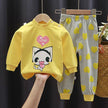 Fall Winter Pure Cotton Baby Underwear Set Printed Cartoon Children 2 Piece Set Fashion Autumn Clothes Kids Long Sleeve Suit - TheWellBeing4All