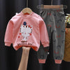 Fall Winter Pure Cotton Baby Underwear Set Printed Cartoon Children 2 Piece Set Fashion Autumn Clothes Kids Long Sleeve Suit - TheWellBeing4All