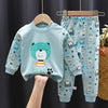 Fall Winter Pure Cotton Baby Underwear Set Printed Cartoon Children 2 Piece Set Fashion Autumn Clothes Kids Long Sleeve Suit - TheWellBeing4All