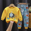 Fall Winter Pure Cotton Baby Underwear Set Printed Cartoon Children 2 Piece Set Fashion Autumn Clothes Kids Long Sleeve Suit - TheWellBeing4All