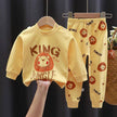 Fall Winter Pure Cotton Baby Underwear Set Printed Cartoon Children 2 Piece Set Fashion Autumn Clothes Kids Long Sleeve Suit - TheWellBeing4All