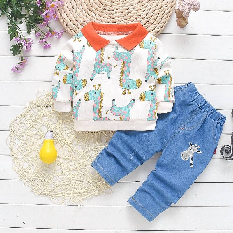 Baby Boys Clothes Sets Autumn Spring Infant Tracksuits Toddler Cotton denim set Outfits for Newborn Boys Clothes Suits - TheWellBeing4All