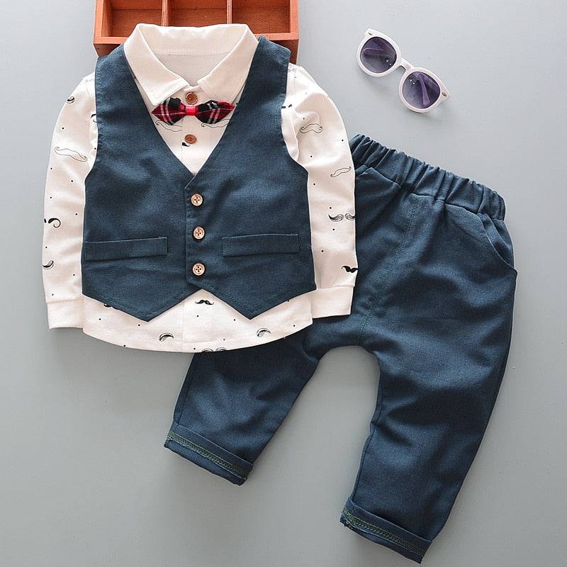 Baby Boys Clothes Sets Autumn Spring Infant Tracksuits Toddler Cotton denim set Outfits for Newborn Boys Clothes Suits - TheWellBeing4All