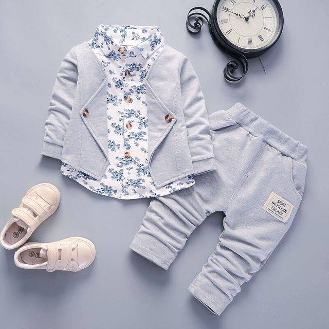 Baby Boys Clothes Sets Autumn Spring Infant Tracksuits Toddler Cotton denim set Outfits for Newborn Boys Clothes Suits - TheWellBeing4All