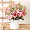 Artificial Roses Flowers High Quality Big Bouquet Luxury Fake Flower Arrangement Bulk - TheWellBeing4All