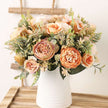 Artificial Roses Flowers High Quality Big Bouquet Luxury Fake Flower Arrangement Bulk - TheWellBeing4All