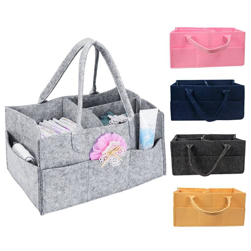 Newborn Baby Diaper Bag Organizer Nappy Bag Maternity Handbag Nursery Storage Portable Holder Bag Foldable Baby Care Container - TheWellBeing4All