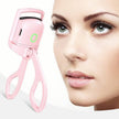 Pink Electric Eyelash Curler Charging Model Fast Heating Portable Shaping and Lasting Curling Eyelash Clip - TheWellBeing4All