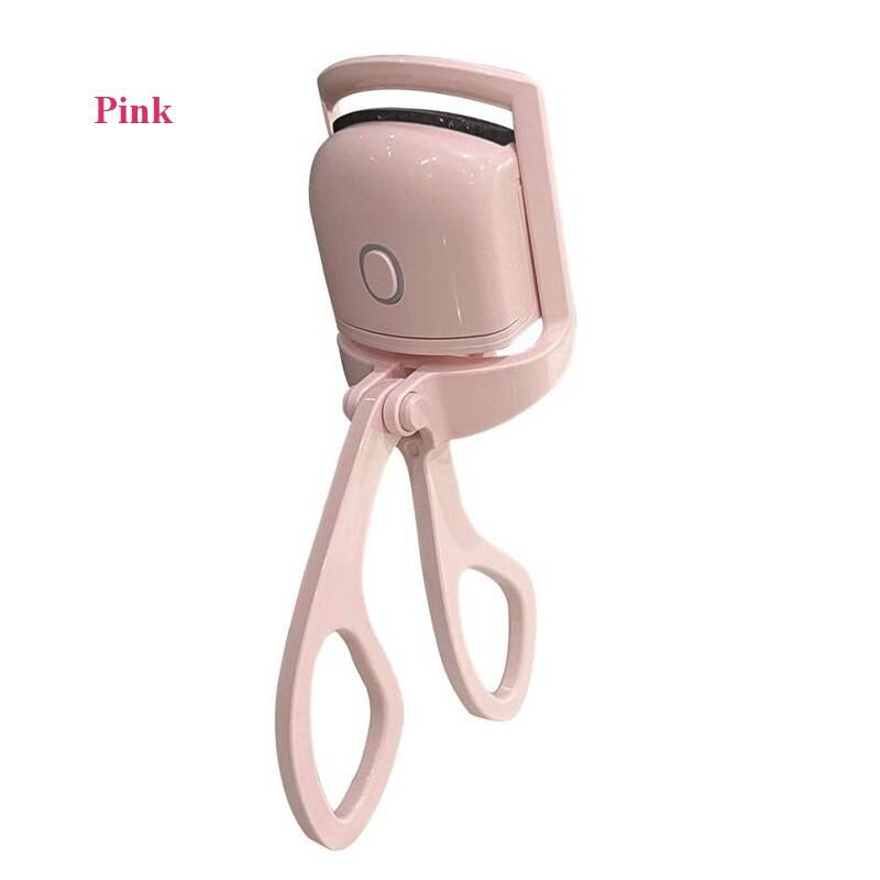 Pink Electric Eyelash Curler Charging Model Fast Heating Portable Shaping and Lasting Curling Eyelash Clip - TheWellBeing4All