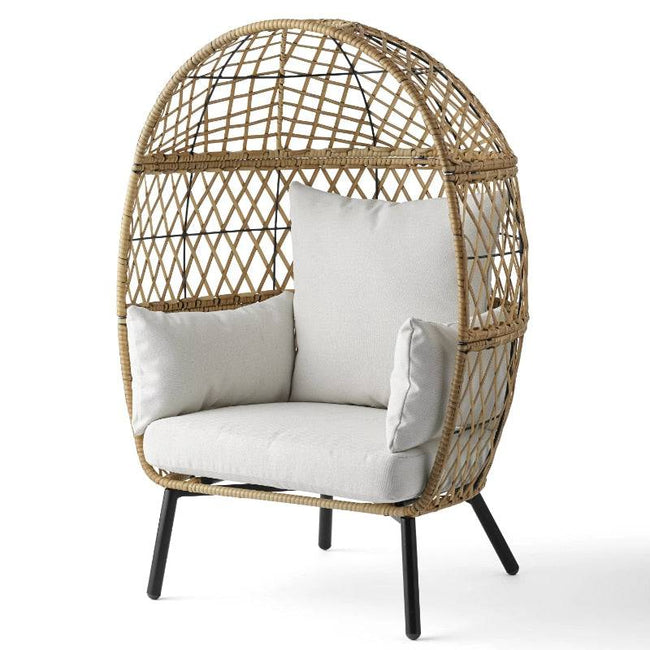 Better Homes & Gardens Wicker Kid's Outdoor Egg Chair with Cushions - TheWellBeing4All