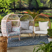 Better Homes & Gardens Wicker Kid's Outdoor Egg Chair with Cushions - TheWellBeing4All