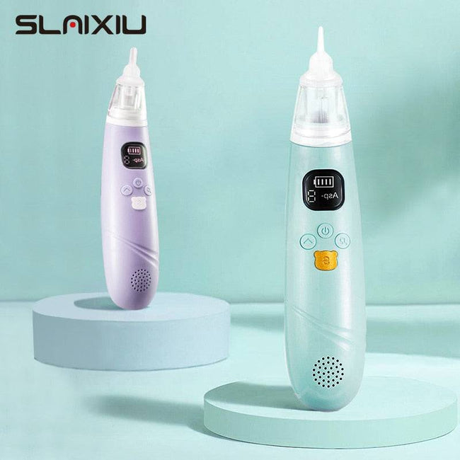 Baby Electric Nose Aspirator Automatic Nose Cleaner Adjustable Suction Music and Light Soothing Function - TheWellBeing4All