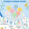 Straw Covers Cap,  Topper Silicone Reusable Dust-Proof Straw Tips for Stanley - TheWellBeing4All