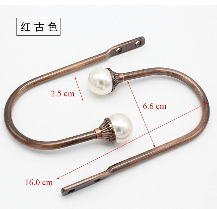 Curtain Tieback Holder Hooks Tie Backs Bedroom Living Room Curtain Decoration Accessories Holdback Metal Curtain Hook - TheWellBeing4All