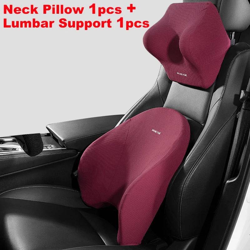 Car Headrest Lumbar Support Neck Pillow - TheWellBeing4All