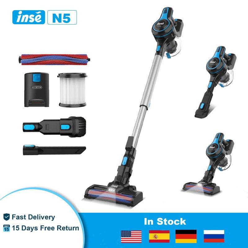 6-in-1 Cordless Vacuum Cleaner with Rechargeable 2200mAh Battery - Lightweight Stick Vacuum - TheWellBeing4All