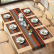 Farmhouse Wood Texture Table Runner Placemats Combination Set Wedding Party Event Dining Table Decoration Hotel Home Tablecloth - TheWellBeing4All