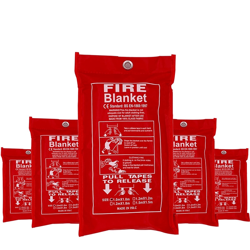 TheWellBeing™ Safety Fire Blanket - Emergency Fiberglass Fire Shelter - TheWellBeing4All