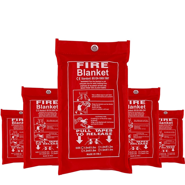 TheWellBeing™ Safety Fire Blanket - Emergency Fiberglass Fire Shelter - TheWellBeing4All