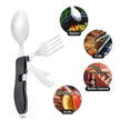 Foldable Tableware Knife Spoon Fork Camping Knife Fork Spoon Combination Tableware Outdoor Portable Multifunctional - TheWellBeing4All