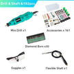 Electric Drills Mini Drill Woodworking Drilling Machine Mini Polishing Machines Variable Speed Rotary Tools - TheWellBeing4All