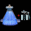 LED Light Up Elsa Princess Dress - Perfect for Cosplay and Parties