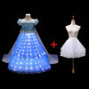 LED Light Up Elsa Princess Dress - Perfect for Cosplay and Parties