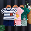 Kids Clothes Set Baby Boy/Girl T-Shirt + Shorts Summer Clothing Cotton Cartoon Casual Boys Tracksuit Children Baby Clothes Set - TheWellBeing4All