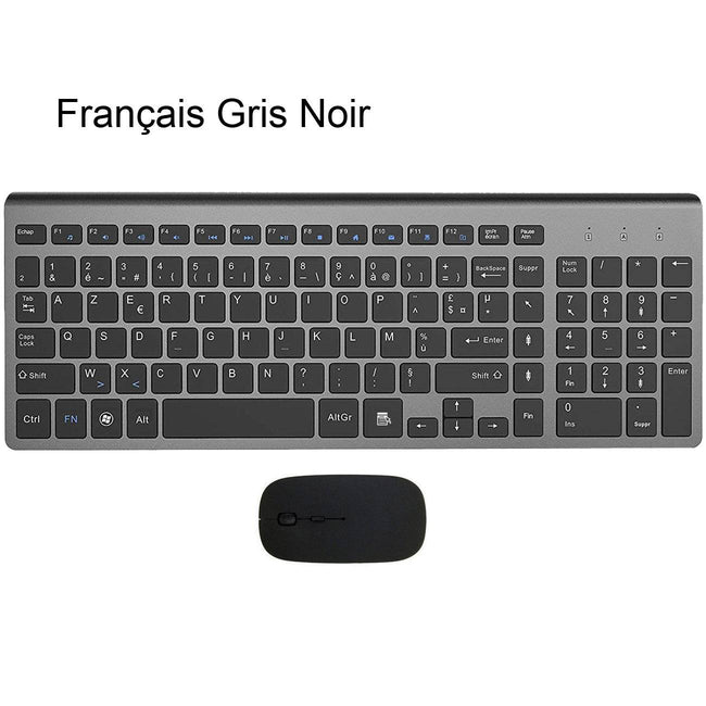 Ergonomic Ultra-Thin Low-Noise 2.4G Wireless Keyboard and Mouse Combo Wireless Mouse for Mac Pc Windows XP/7/10 Android Tv Box - TheWellBeing4All