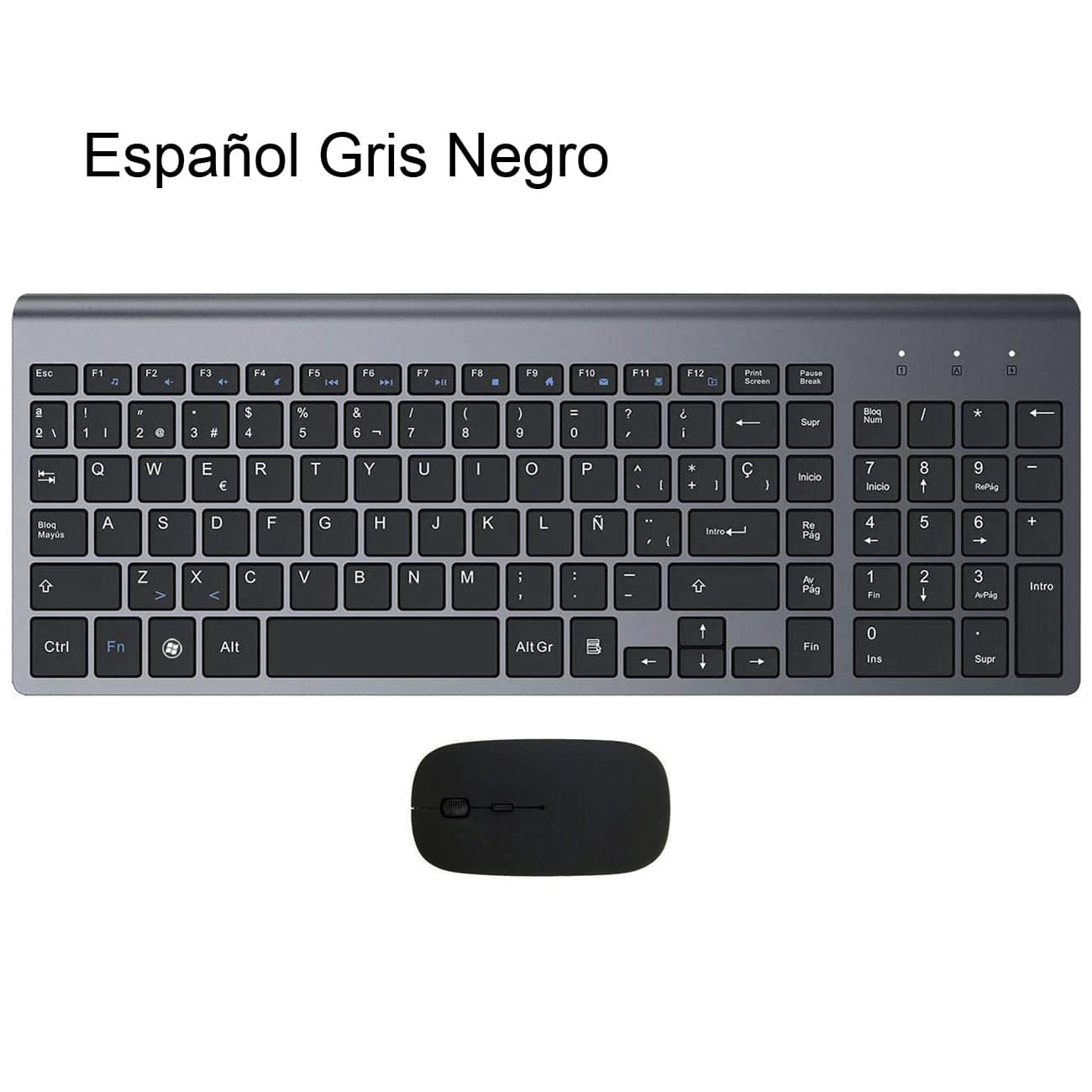 Ergonomic Ultra-Thin Low-Noise 2.4G Wireless Keyboard and Mouse Combo Wireless Mouse for Mac Pc Windows XP/7/10 Android Tv Box - TheWellBeing4All