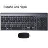 Ergonomic Ultra-Thin Low-Noise 2.4G Wireless Keyboard and Mouse Combo Wireless Mouse for Mac Pc Windows XP/7/10 Android Tv Box - TheWellBeing4All