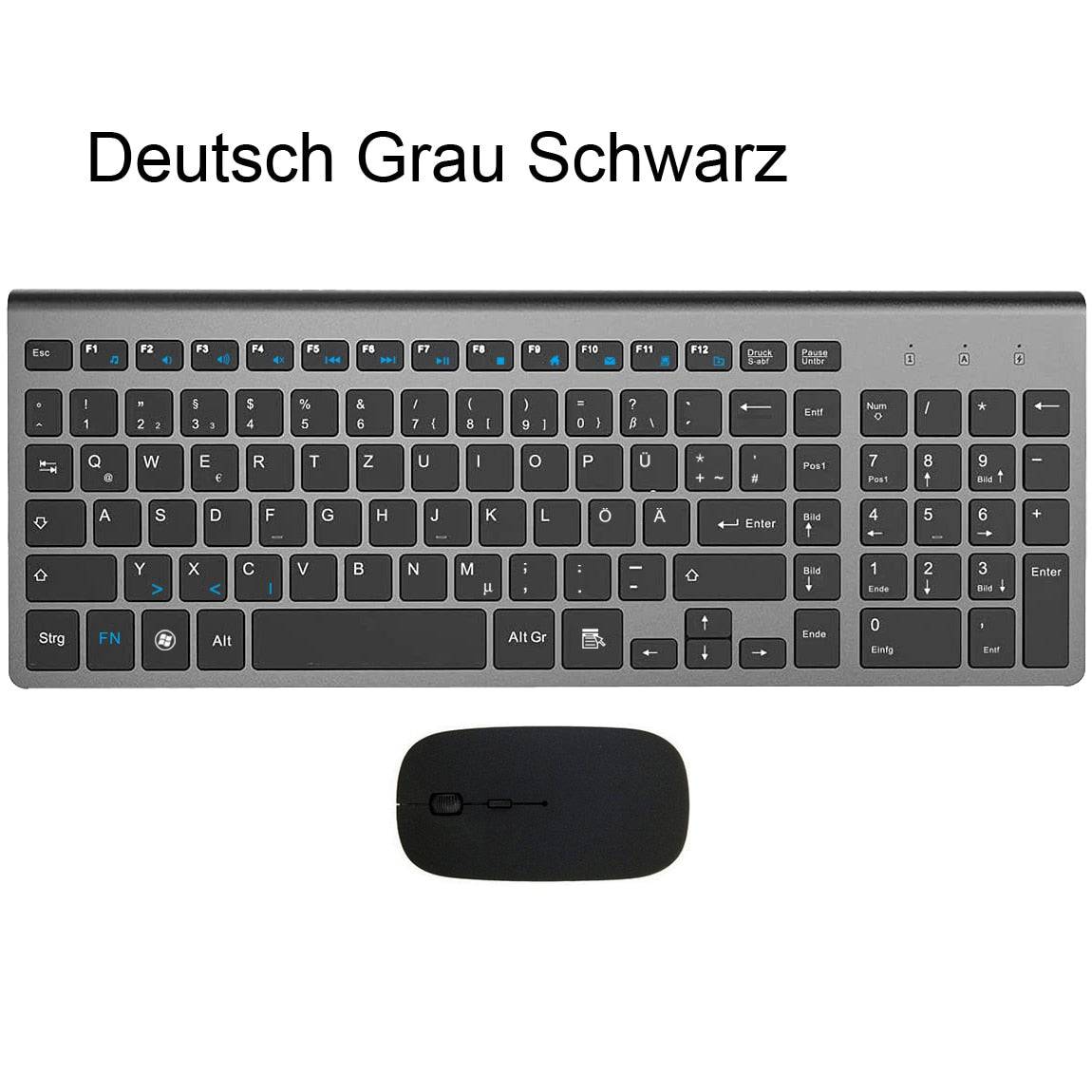 Ergonomic Ultra-Thin Low-Noise 2.4G Wireless Keyboard and Mouse Combo Wireless Mouse for Mac Pc Windows XP/7/10 Android Tv Box - TheWellBeing4All