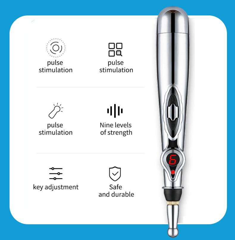 Electronic Acupuncture Pen Point Pen Meridian Massage Pen - TheWellBeing4All