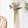 Artificial Flowers Curtains Lace-up Pastoral High-End Window Screen Tie-up Peony Rose Decoration - TheWellBeing4All