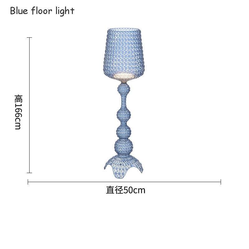 Italy Design Kartell Kabuki Table Lamps Acrylic Desk Lights Art Decor LED Standing Light Living Room Bedroom Hollow Floor Light - TheWellBeing4All